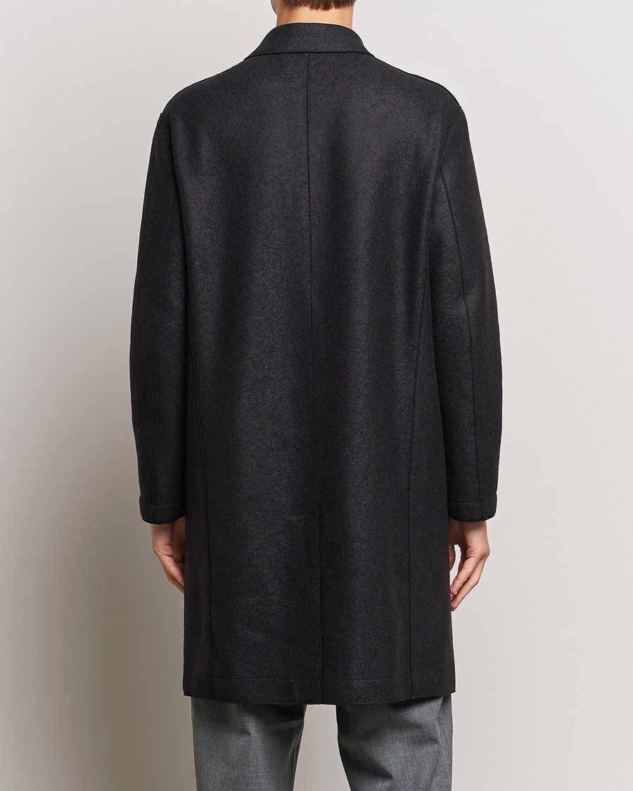 Homme | Manteaux Et Vestes | Harris Wharf London | Pressed Wool Mac Coat Black