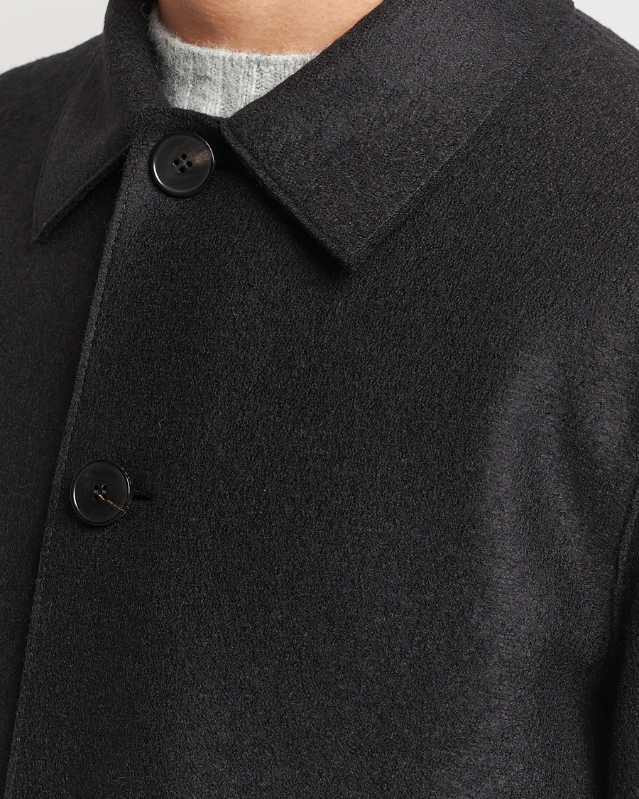 Homme | Manteaux Et Vestes | Harris Wharf London | Pressed Wool Mac Coat Black