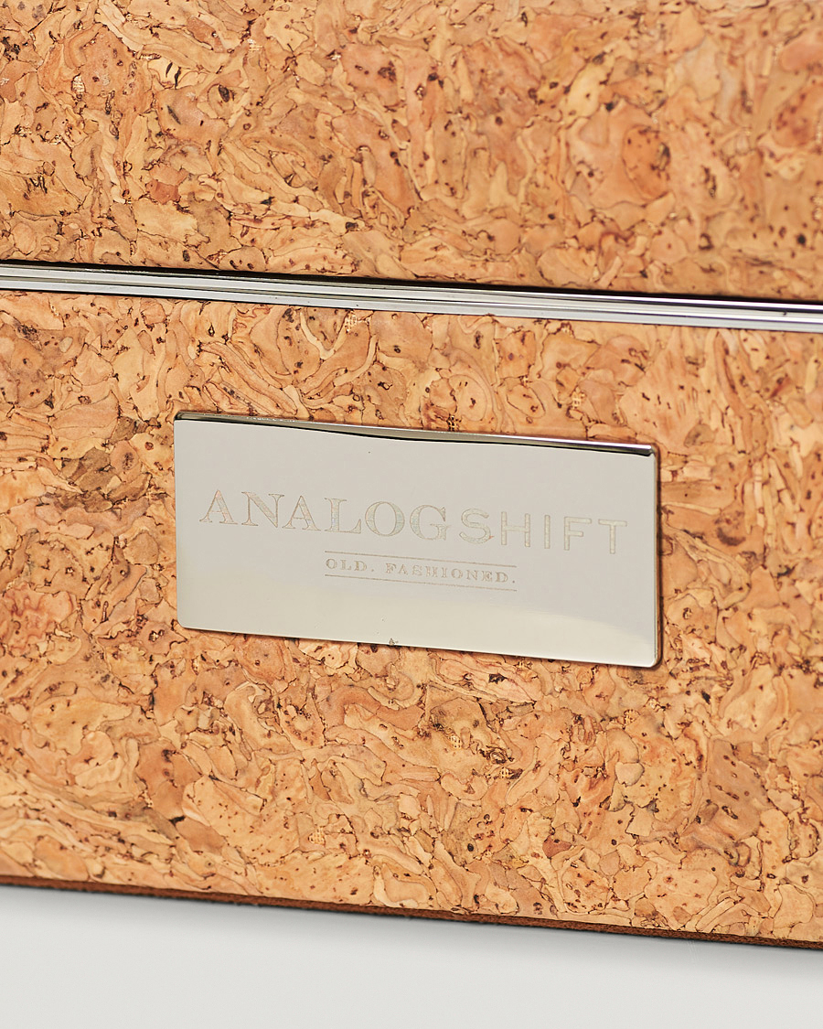 Homme | WOLF Analog/Shift 1976 8 Piece Watch Box Cork | WOLF | Analog/Shift 1976 8 Piece Watch Box Cork