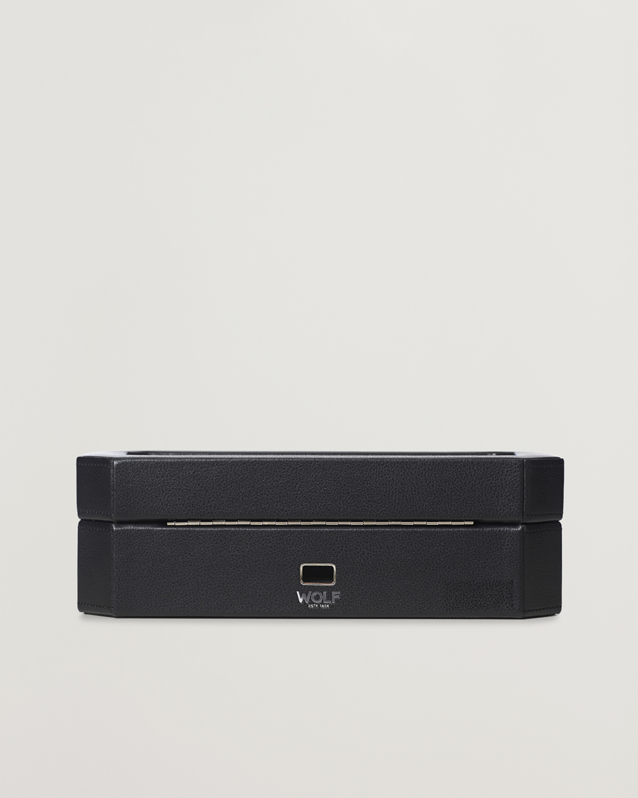 Homme | Boîtes montres et bijoux | WOLF | Windsor 5 Piece Watch Box Black/Grey