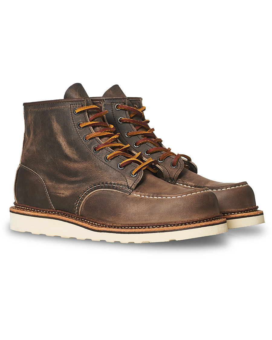 Homme | Red Wing Shoes Moc Toe Boot Concrete Rough & Tough Leather | Red Wing Shoes | Moc Toe Boot Concrete Rough & Tough Leather