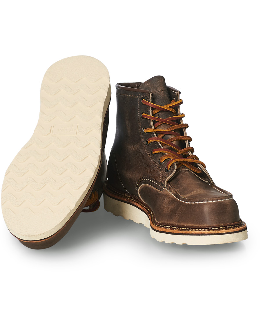 Homme | Red Wing Shoes Moc Toe Boot Concrete Rough & Tough Leather | Red Wing Shoes | Moc Toe Boot Concrete Rough & Tough Leather