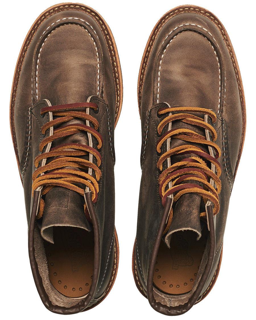 Homme | Red Wing Shoes Moc Toe Boot Concrete Rough & Tough Leather | Red Wing Shoes | Moc Toe Boot Concrete Rough & Tough Leather