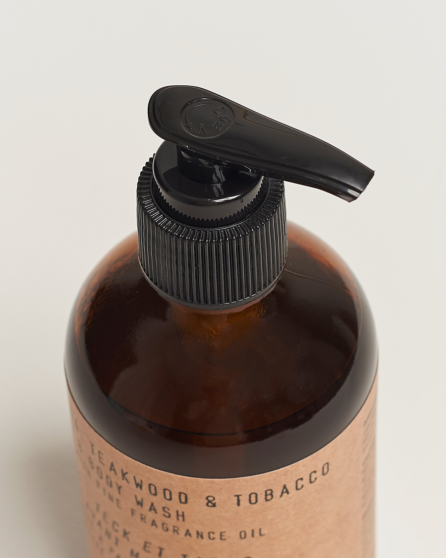 Homme | P.F. Candle Co. Hand & Body Wash No. 4 Teakwood & Tobacco 236ml | P.F. Candle Co. | Hand & Body Wash No. 4 Teakwood & Tobacco 236ml