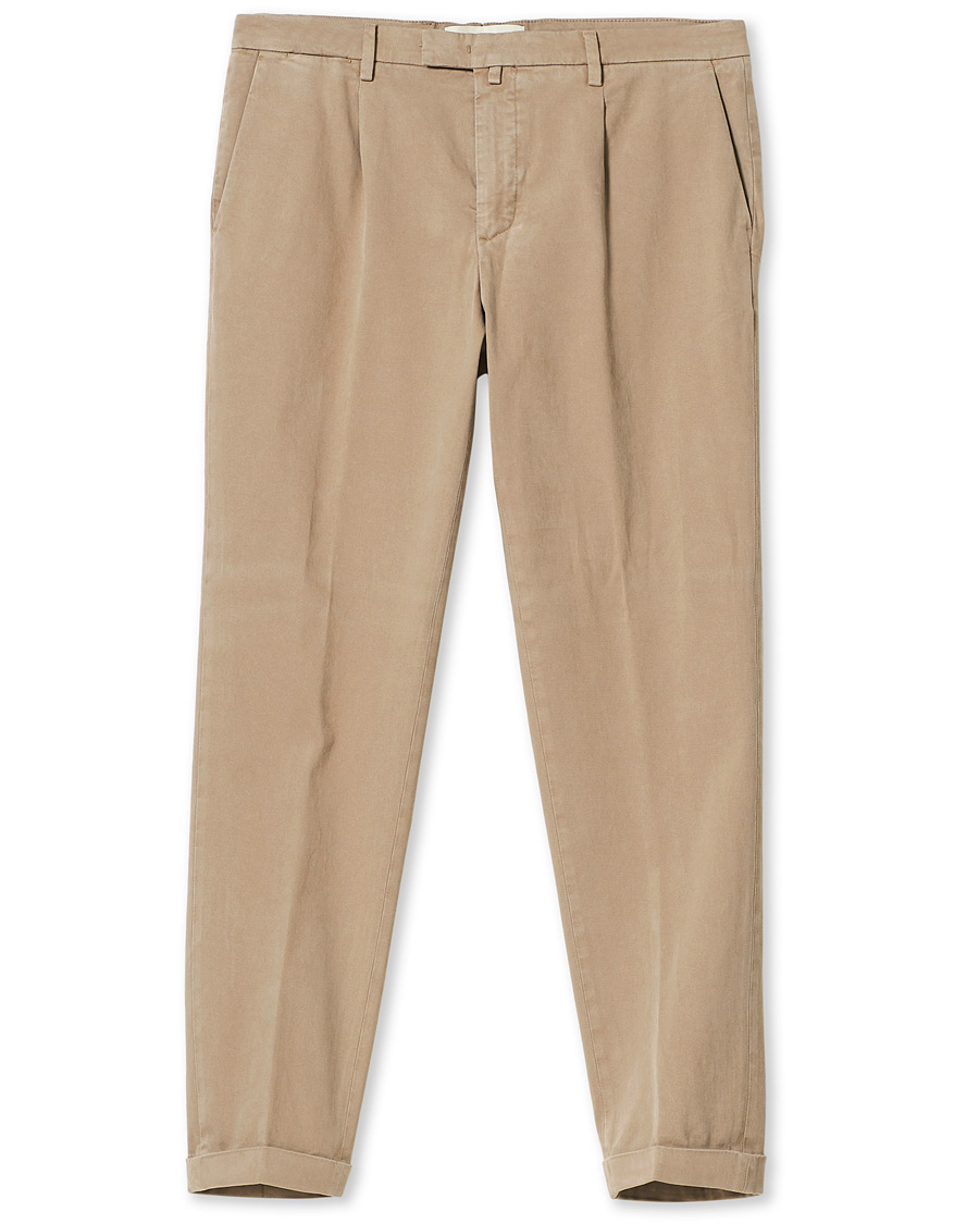 Homme | Pantalons | Briglia 1949 | Easy Fit Cotton Stretch Chino Beige