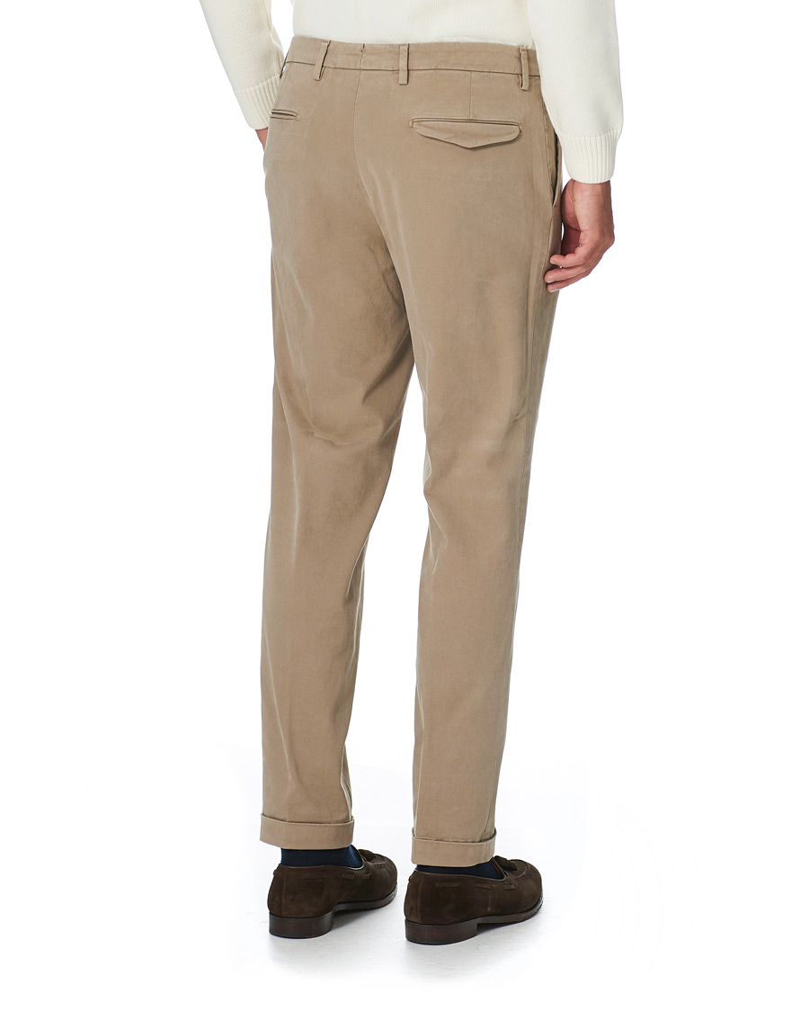 Homme | Pantalons | Briglia 1949 | Easy Fit Cotton Stretch Chino Beige