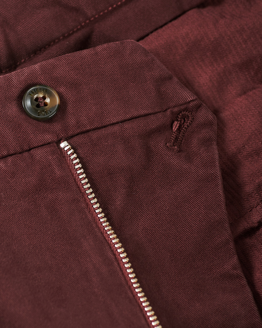 Homme | Pantalons | Briglia 1949 | Easy Fit Cotton Stretch Chino Burgundy