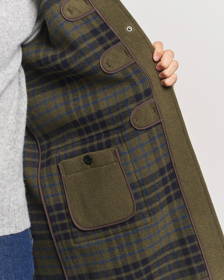 Homme | Manteaux Et Vestes | Gloverall | Morris Duffle Coat Loden Green/Check