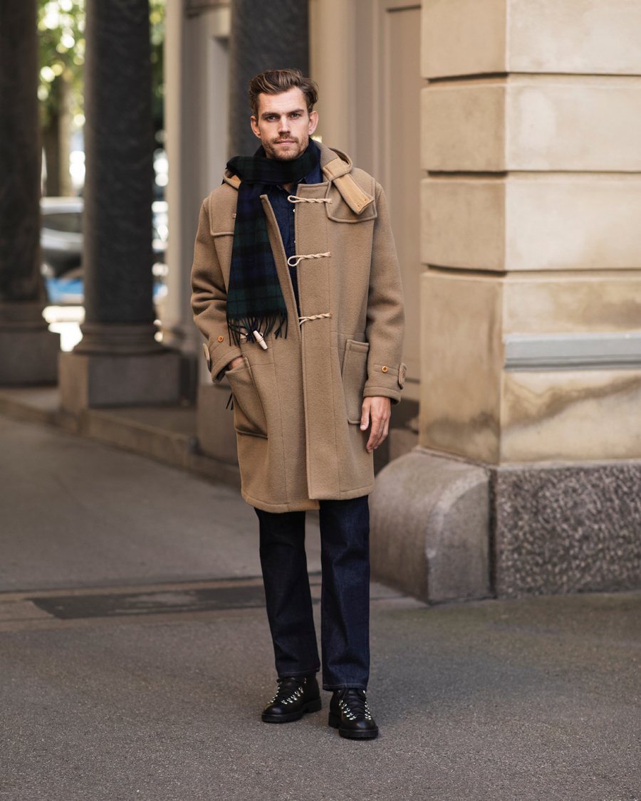 Heren | Jassen | Gloverall | 575 Monty Original Duffle Coat Camel