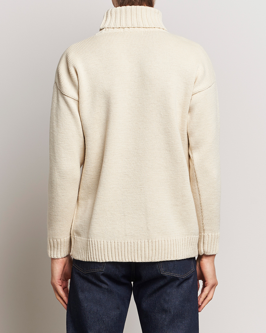 Homme | Pulls Et Tricots | Gloverall | Submariner Chunky Wool Roll Neck Ecru
