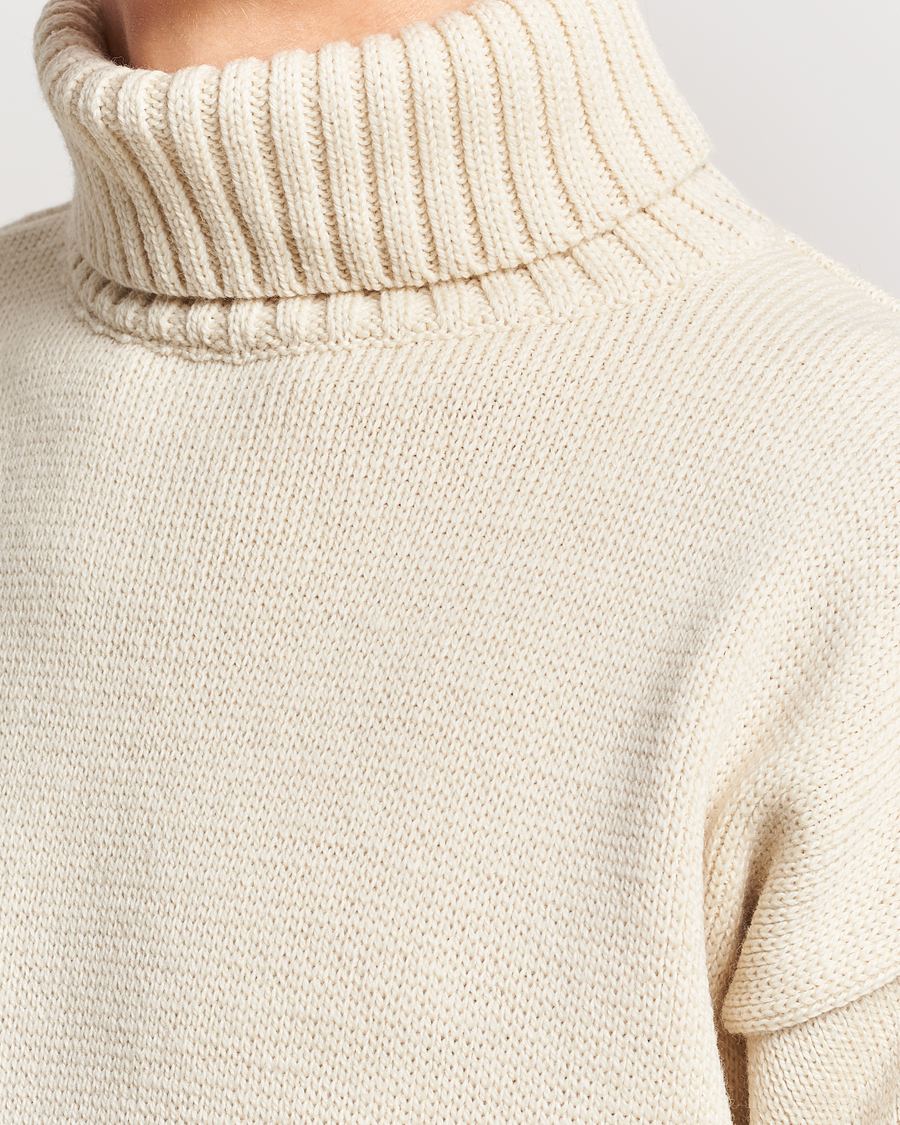 Homme | Pulls Et Tricots | Gloverall | Submariner Chunky Wool Roll Neck Ecru