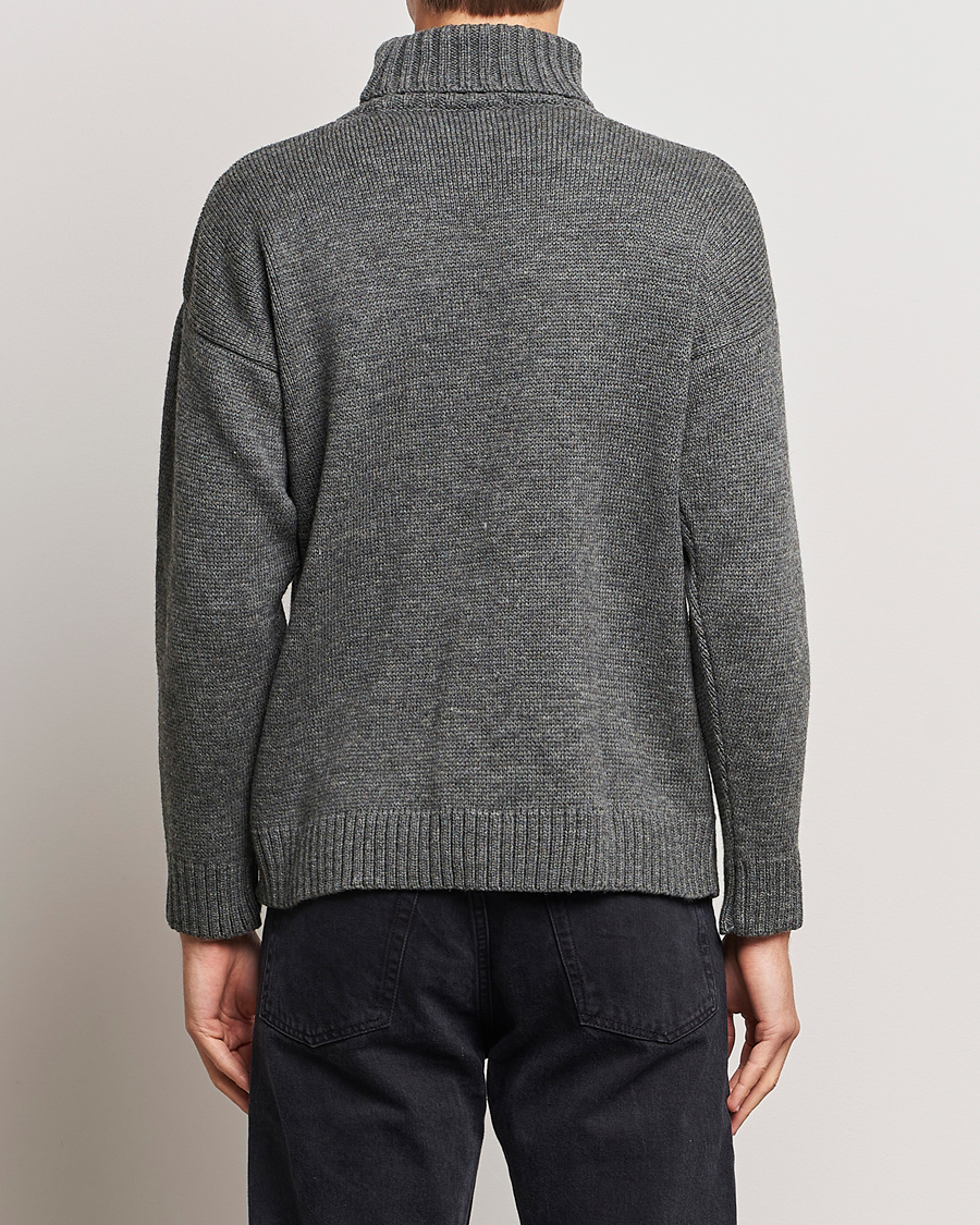 Homme | Pulls Et Tricots | Gloverall | Submariner Chunky Wool Roll Neck Grey