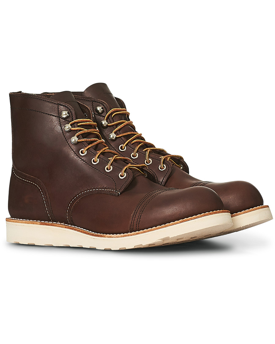 Homme | Red Wing Shoes Iron Ranger Traction Tred Sole Amber Harness Leather | Red Wing Shoes | Iron Ranger Traction Tred Sole Amber Harness Leather
