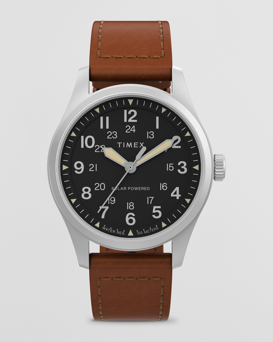 Homme | Timex Field Post Solar Watch 36mm Brown/Black | Timex | Field Post Solar Watch 36mm Brown/Black