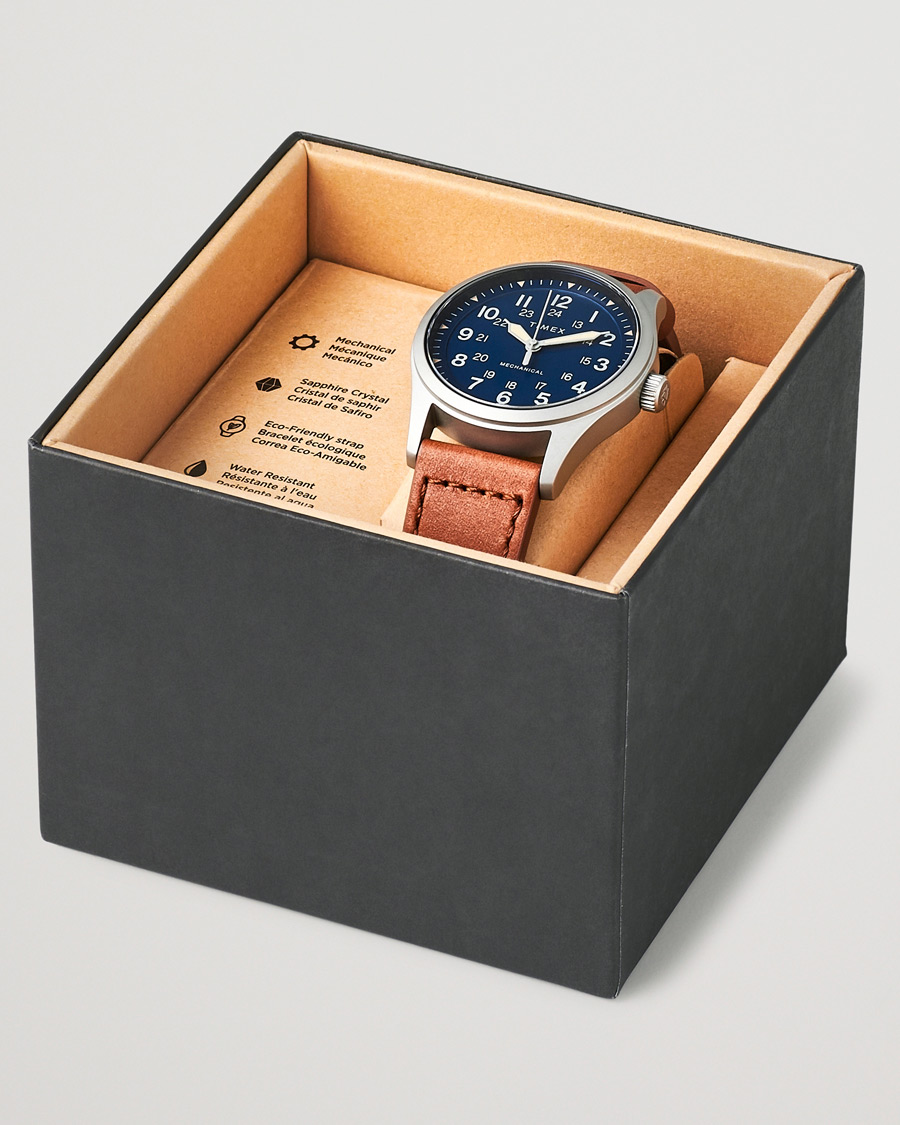 Homme | Timex Field Post Mechanical Watch 38mm Blue Dial | Timex | Field Post Mechanical Watch 38mm Blue Dial