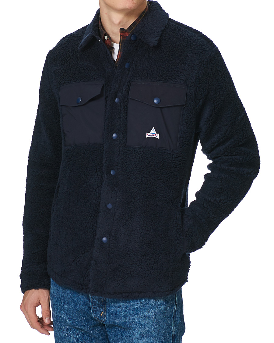 Heren | Overhemden | Holubar | M155 Fleece Overshirt Dark Blue
