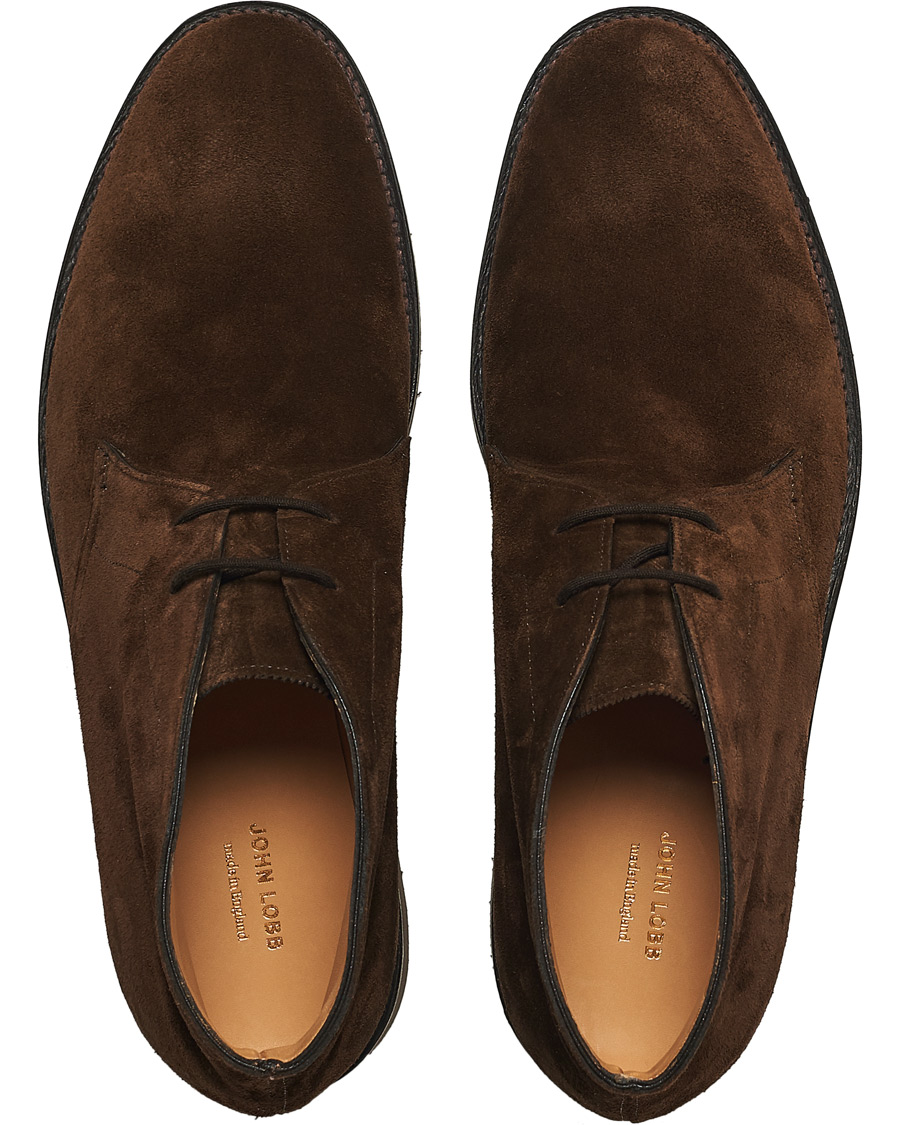 Homme | John Lobb Heywood Chukka Boot Dark Brown Suede | John Lobb | Heywood Chukka Boot Dark Brown Suede