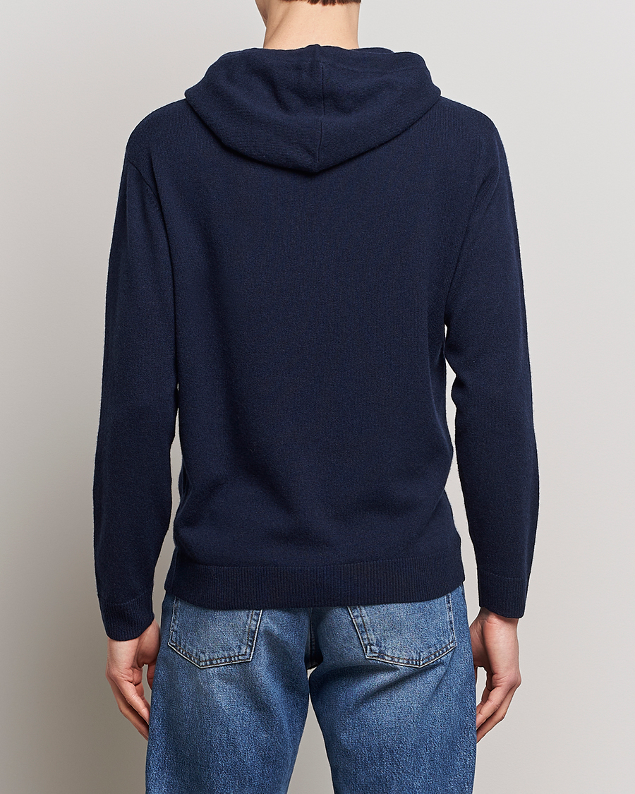 Heren | Truien | People's Republic of Cashmere | Cashmere Hoodie Navy