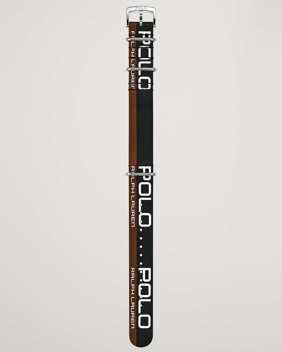 Homme | Polo Ralph Lauren Leather Sporting Strap Black/Brown | Polo Ralph Lauren | Leather Sporting Strap Black/Brown