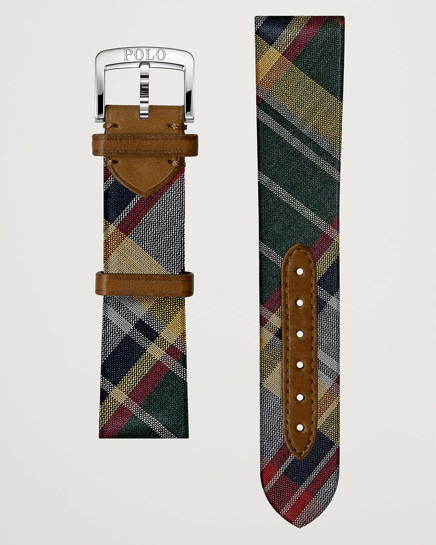Homme | Polo Ralph Lauren Sporting Silk Strap Green Tartan | Polo Ralph Lauren | Sporting Silk Strap Green Tartan