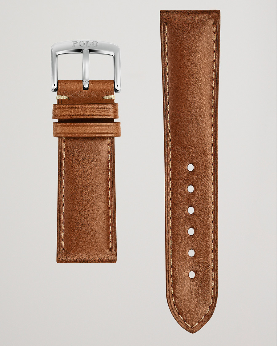 Heren | Horlogebandjes | Polo Ralph Lauren | Sporting Leather Strap Used Burnished