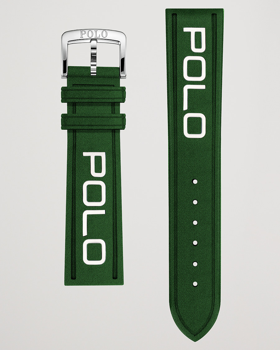 Homme | Polo Ralph Lauren Sporting Rubber Strap Green/White | Polo Ralph Lauren | Sporting Rubber Strap Green/White