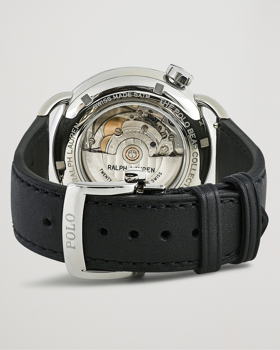 Heren | Polo Ralph Lauren 42mm Automatic Denim Tux Bear White Dial | Polo Ralph Lauren | 42mm Automatic Denim Tux Bear White Dial