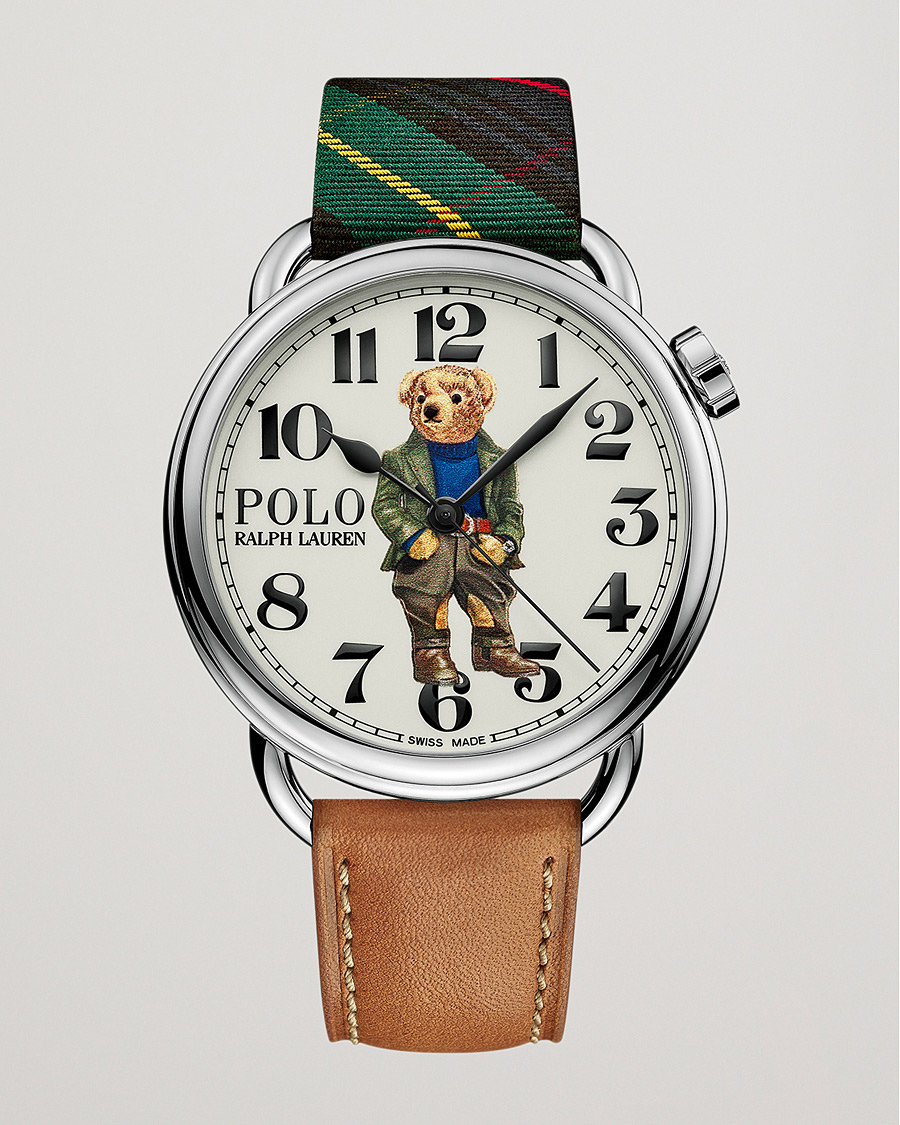 Homme | Polo Ralph Lauren 42mm Automatic Bedbord Bear White Dial | Polo Ralph Lauren | 42mm Automatic Bedbord Bear White Dial