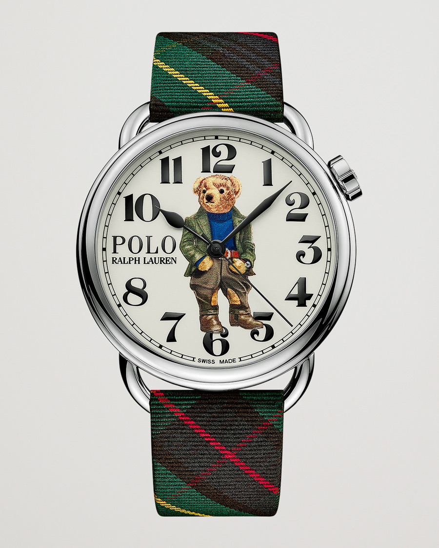 Homme | Polo Ralph Lauren 42mm Automatic Bedbord Bear White Dial | Polo Ralph Lauren | 42mm Automatic Bedbord Bear White Dial