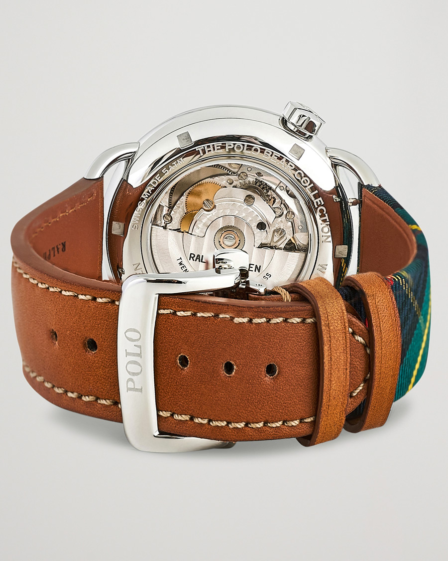 Homme | Polo Ralph Lauren 42mm Automatic Bedbord Bear White Dial | Polo Ralph Lauren | 42mm Automatic Bedbord Bear White Dial