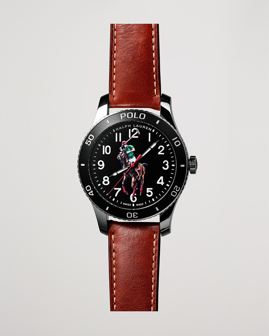 Homme | Polo Ralph Lauren 42mm Automatic Pony Player Black Dial | Polo Ralph Lauren | 42mm Automatic Pony Player Black Dial