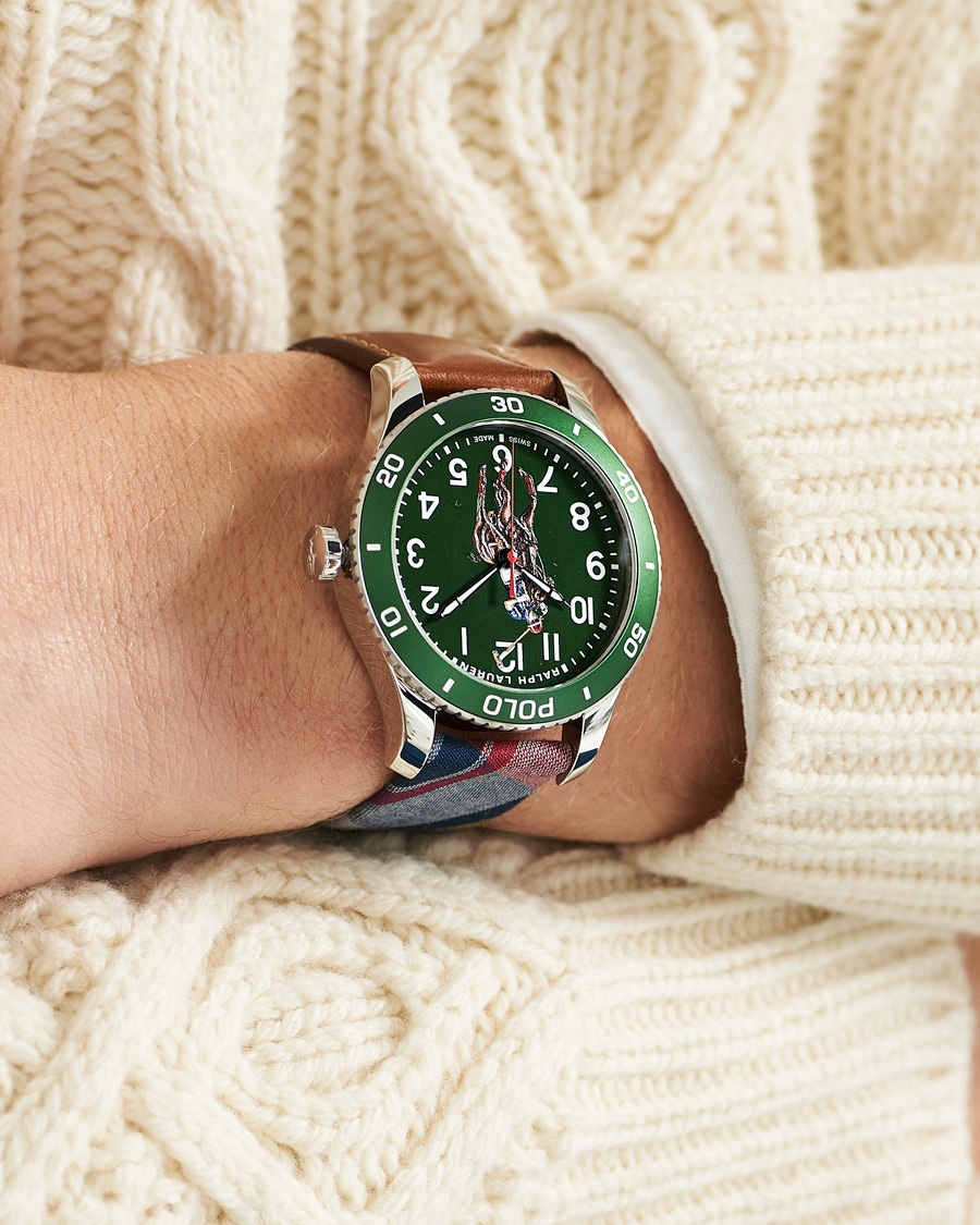 Homme | Polo Ralph Lauren 42mm Automatic Pony Player Green Dial | Polo Ralph Lauren | 42mm Automatic Pony Player Green Dial