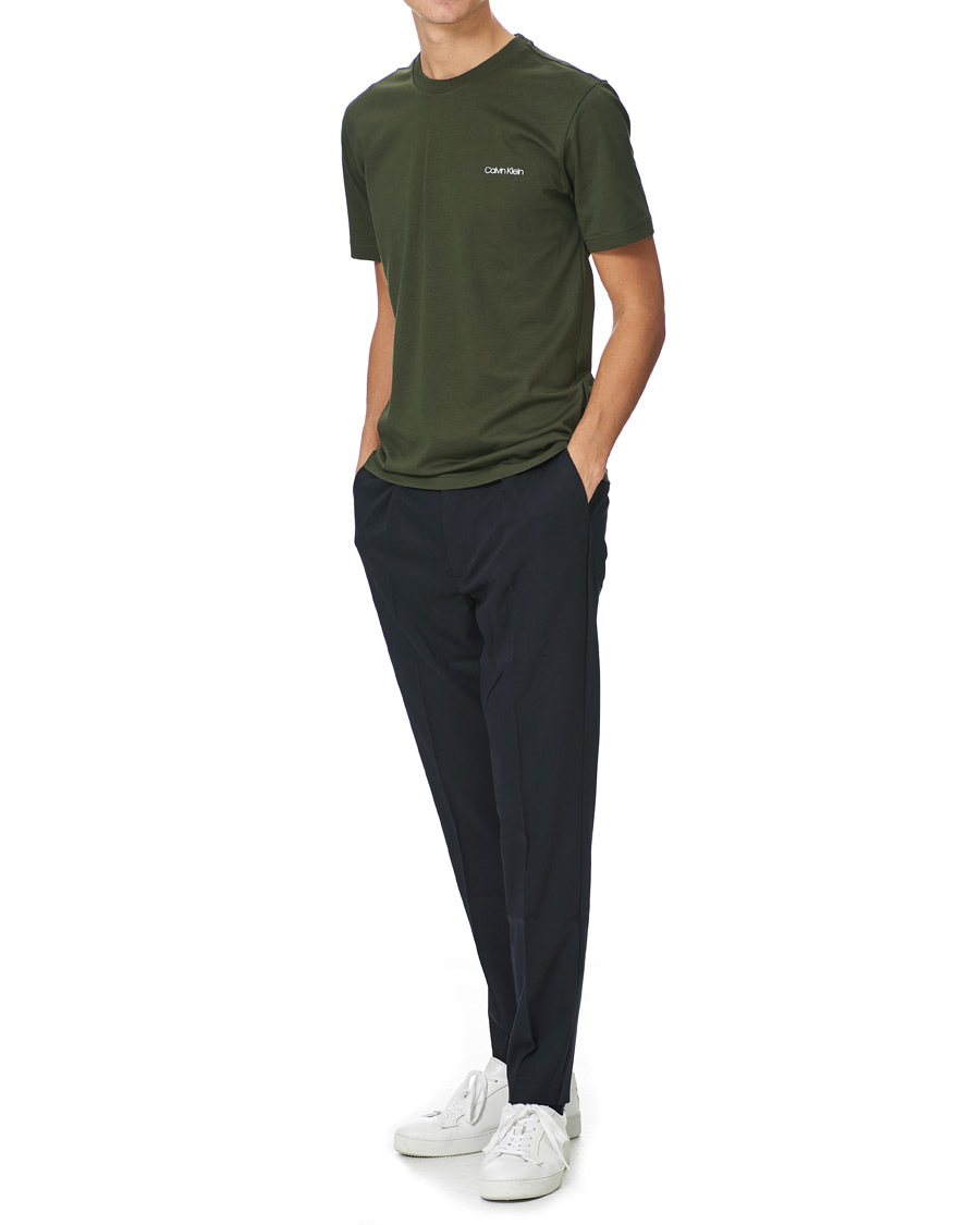 Homme | T-shirts | Calvin Klein | Chest Logo Crew Neck Tee Dark Olive