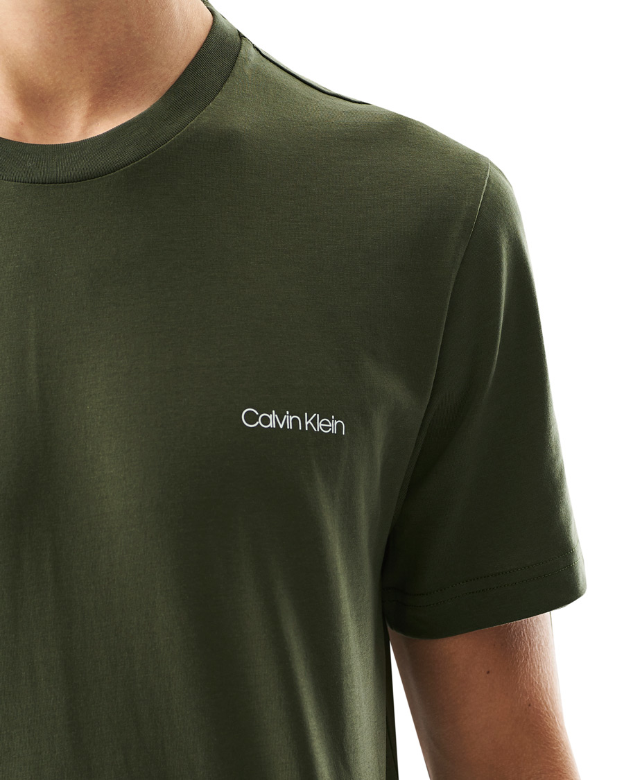 Homme | T-shirts | Calvin Klein | Chest Logo Crew Neck Tee Dark Olive