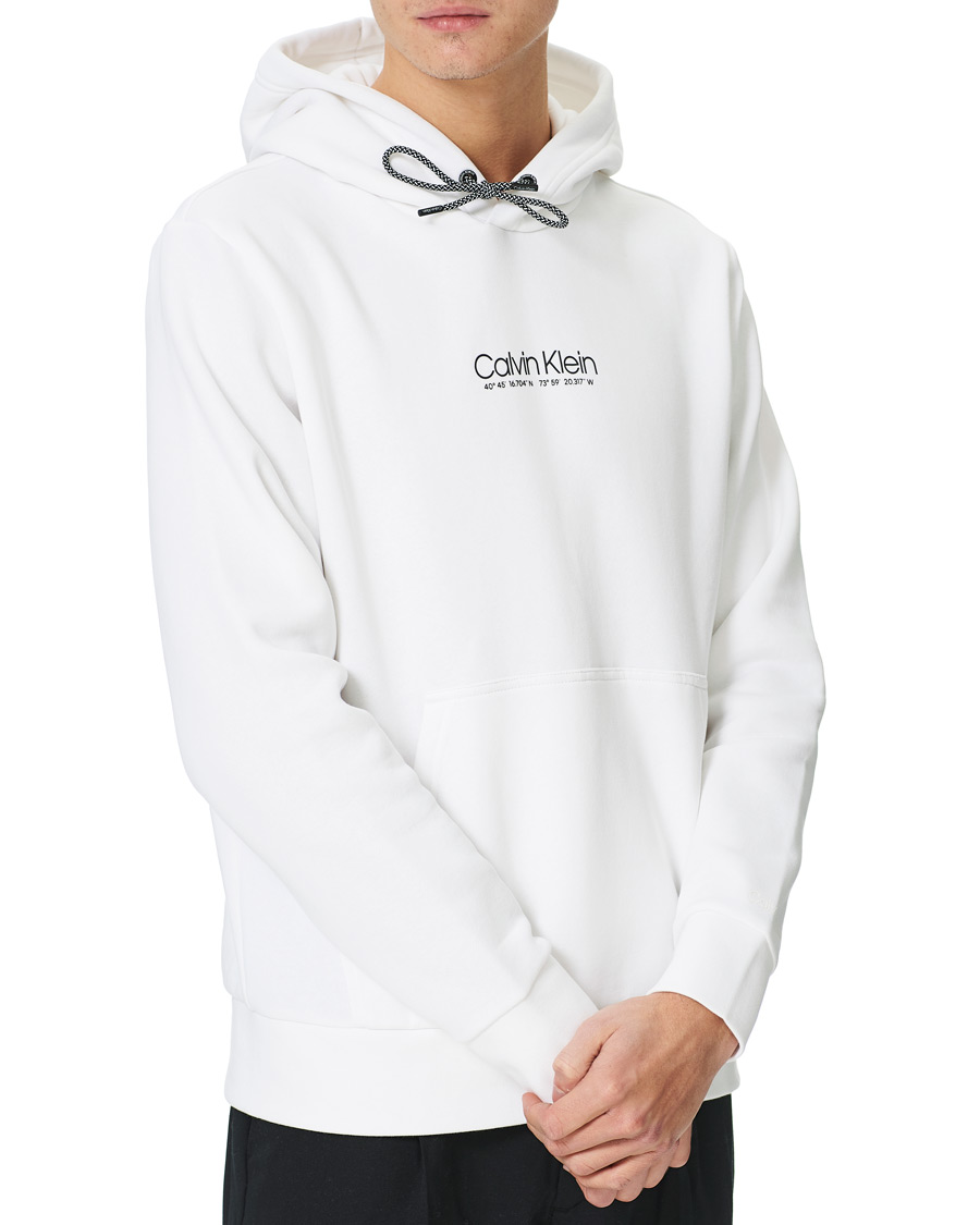 Homme | Pulls Et Tricots | Calvin Klein | Coordintaes Logo Hoodie White