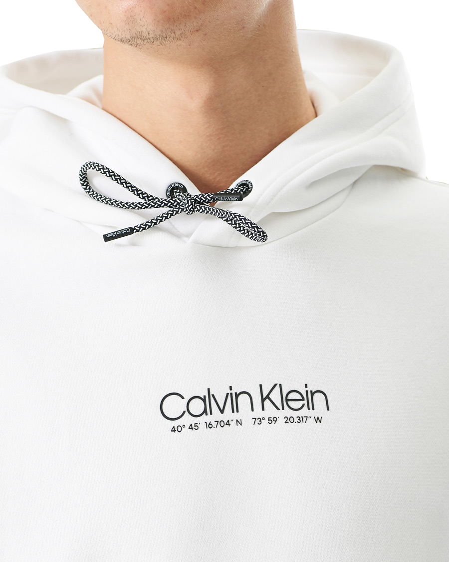 Homme | Pulls Et Tricots | Calvin Klein | Coordintaes Logo Hoodie White