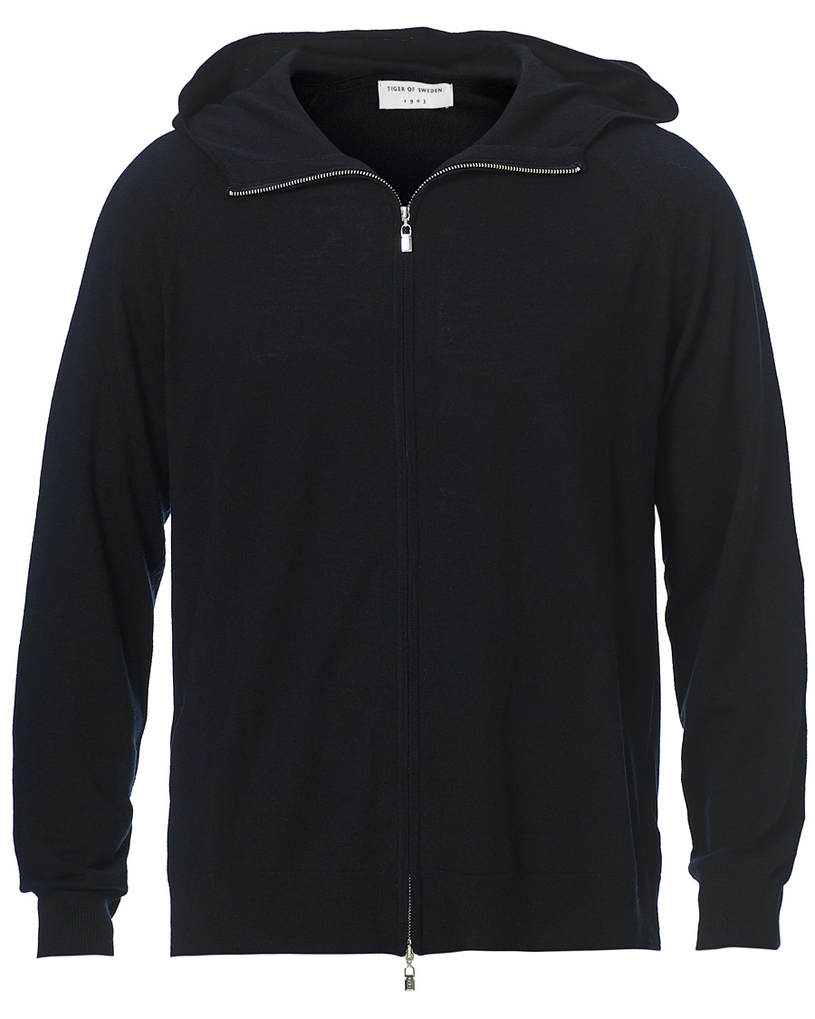 Homme | Pulls Et Tricots | Tiger of Sweden | Navette Knitted Merino Sweater Dark Navy