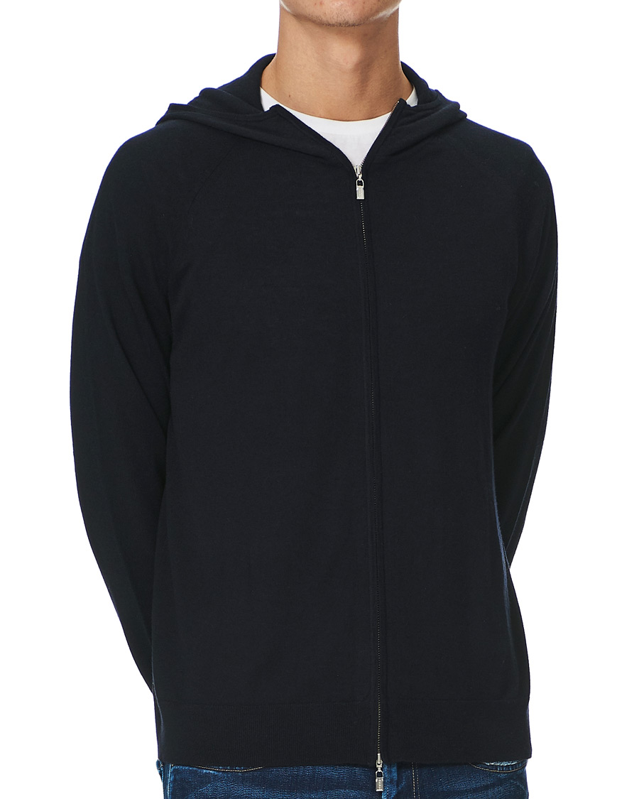 Homme | Pulls Et Tricots | Tiger of Sweden | Navette Knitted Merino Sweater Dark Navy