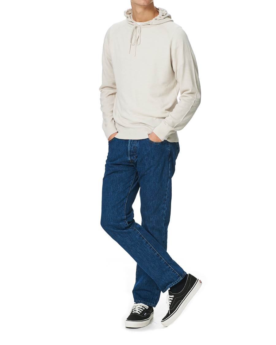Heren | Truien | Tiger of Sweden | Nakkne Knitted Merino Hood Buttercreme