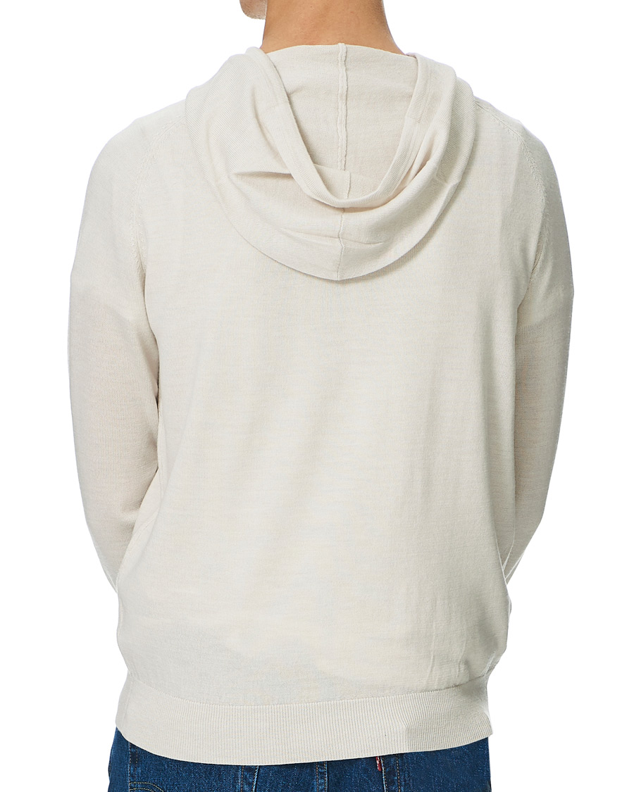 Heren | Truien | Tiger of Sweden | Nakkne Knitted Merino Hood Buttercreme