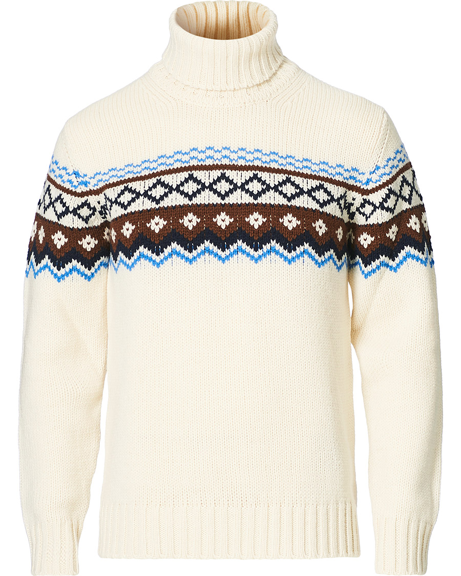 Homme | Pulls Et Tricots | NN07 | Stein Fair Isle Wool Rollneck Ecru