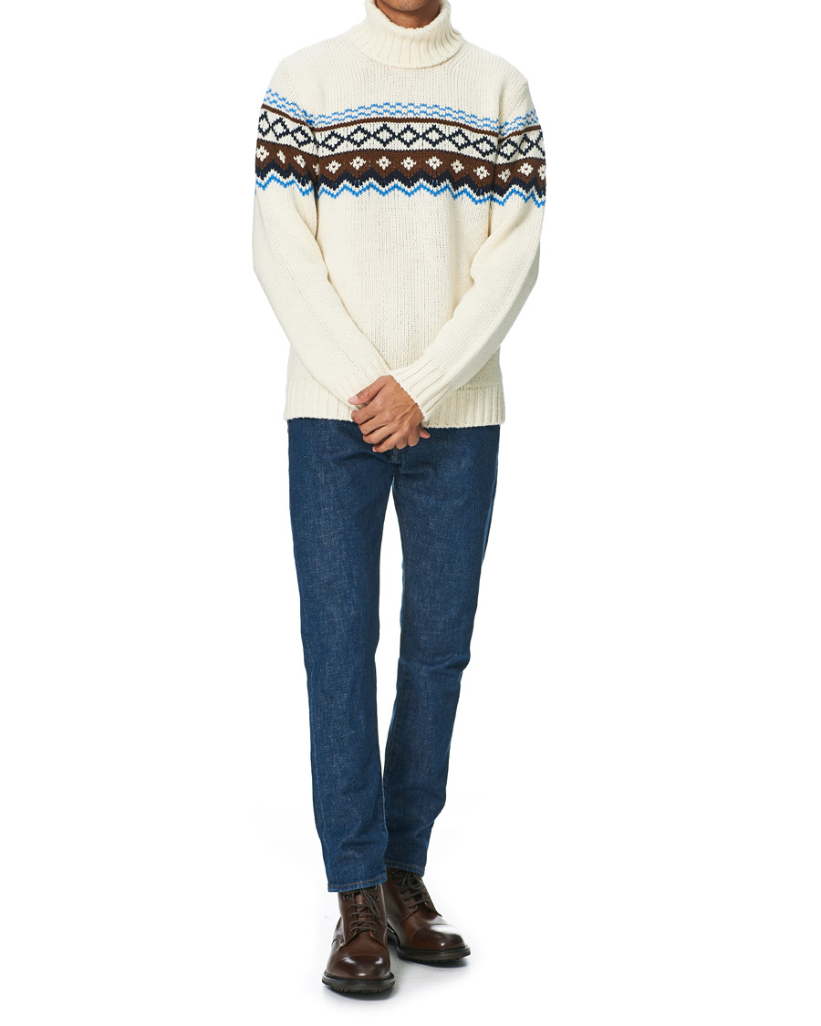 Homme | Pulls Et Tricots | NN07 | Stein Fair Isle Wool Rollneck Ecru
