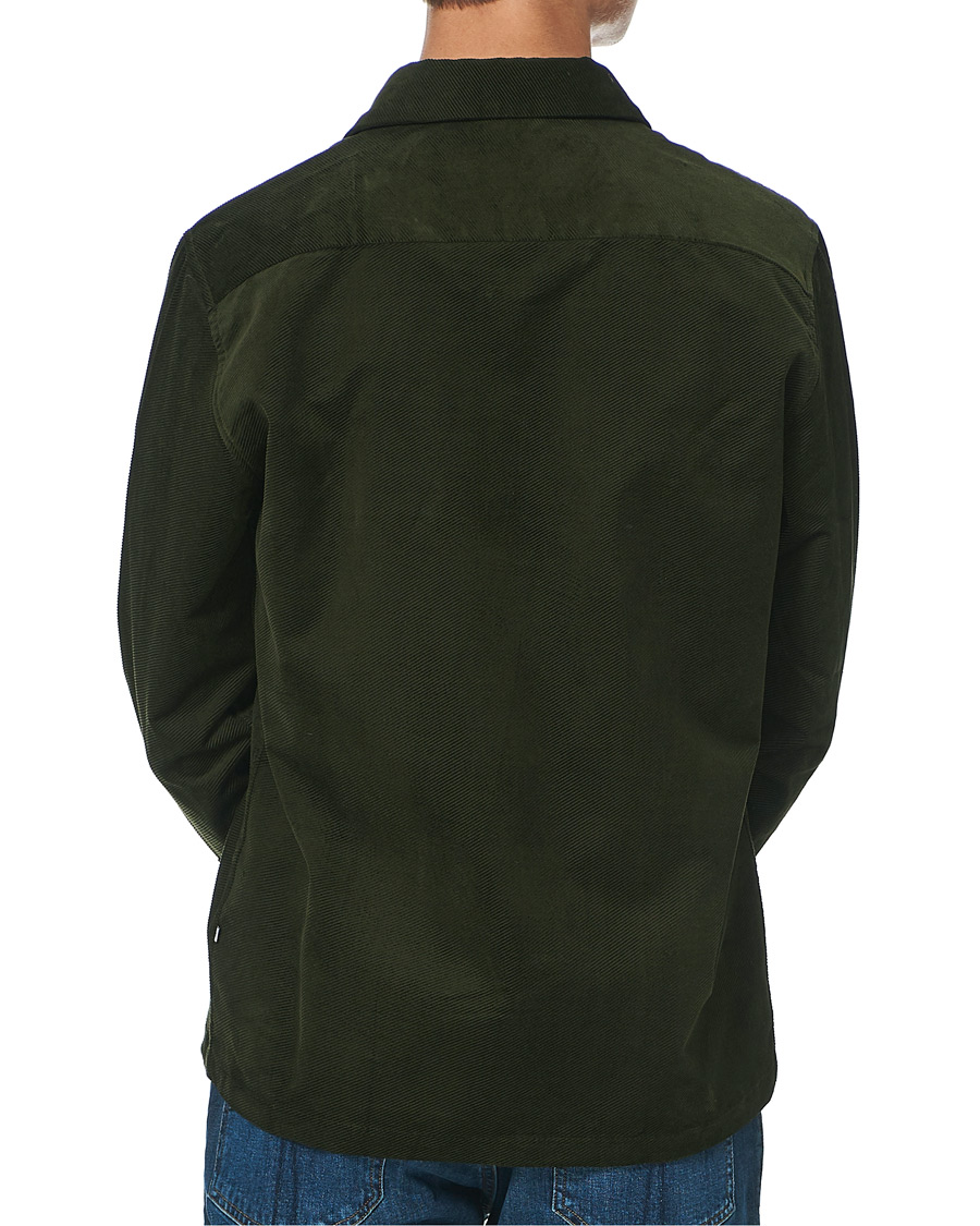 Heren | Overhemden | NN07 | Basso Diagonal Corduroy Overshirt Army Green