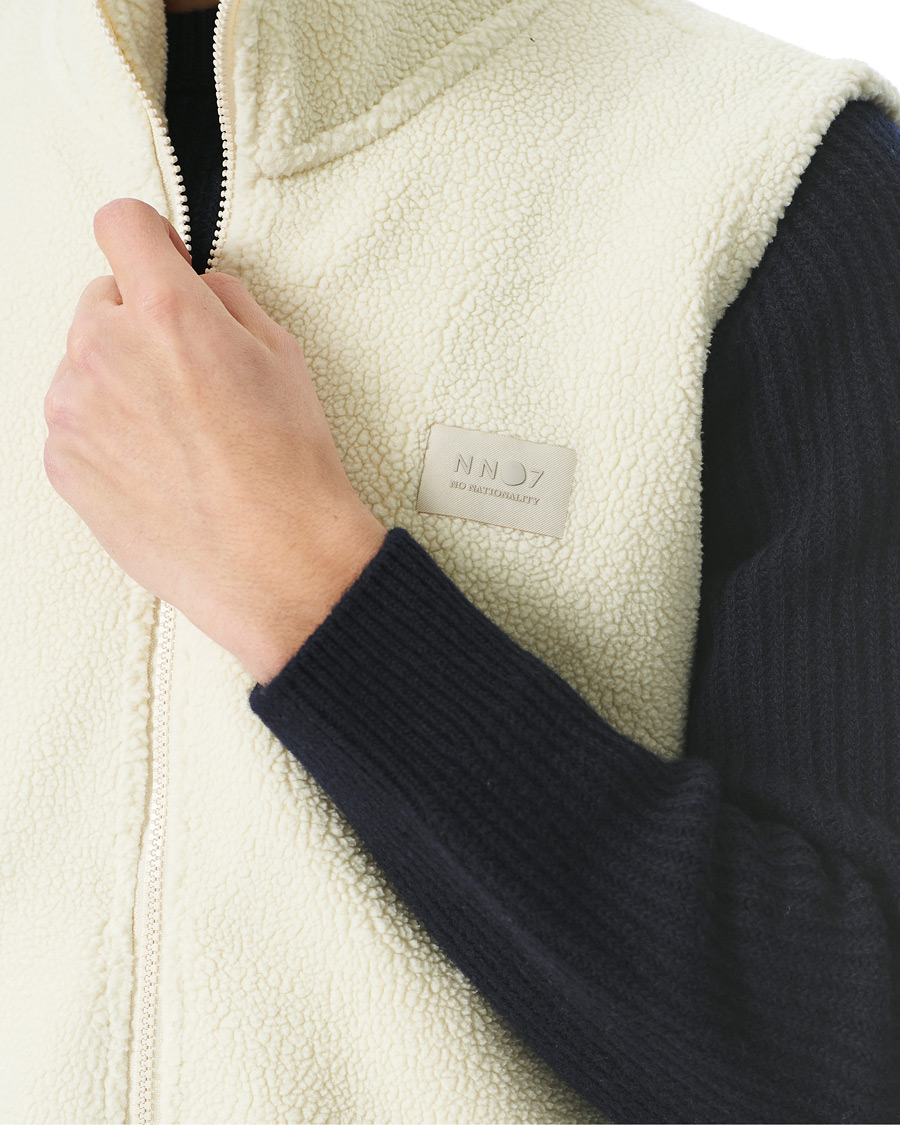 Homme | Pulls Et Tricots | NN07 | Nil Recycled Fleece Vest Ecru
