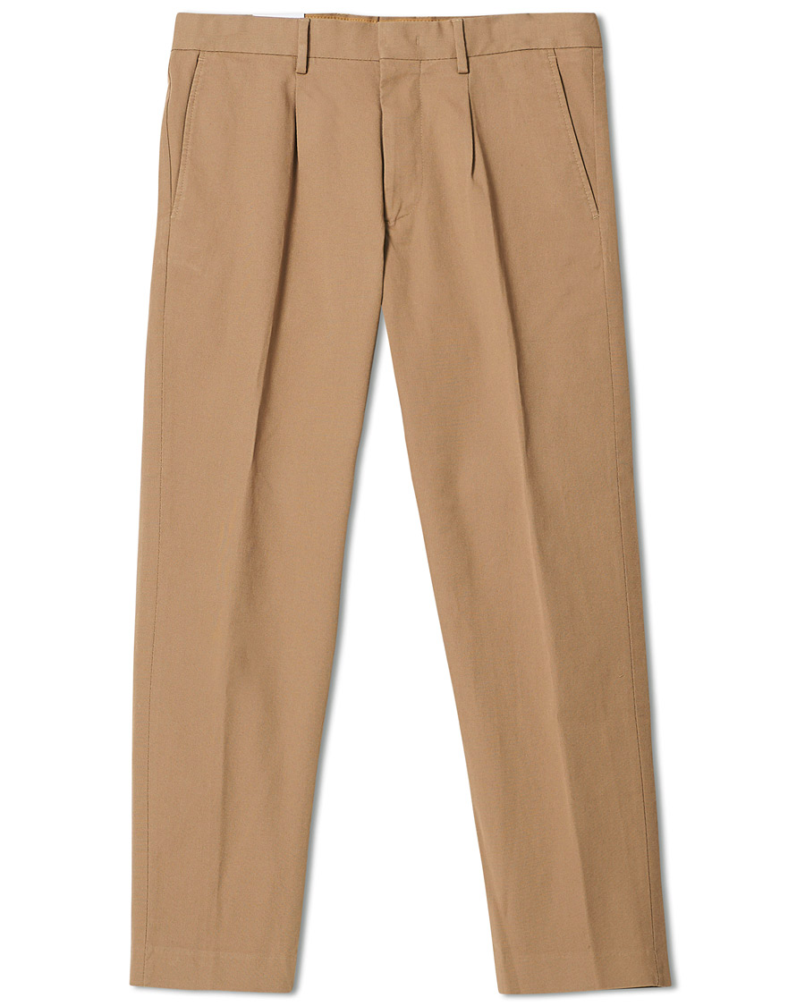 Heren | Broeken | NN07 | Bill Cropped Cotton Trousers Khaki