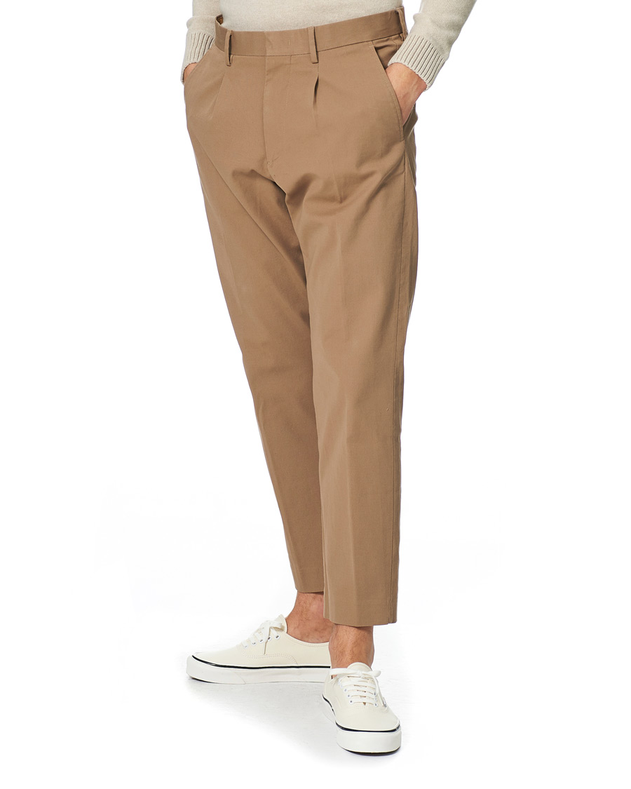 Heren | Broeken | NN07 | Bill Cropped Cotton Trousers Khaki