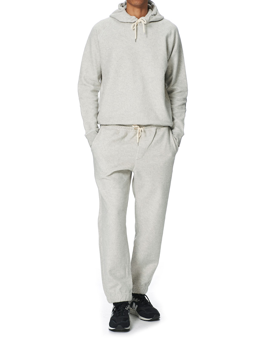 Heren | Truien | NN07 | Elliot Cotton Fleece Hood Light Grey