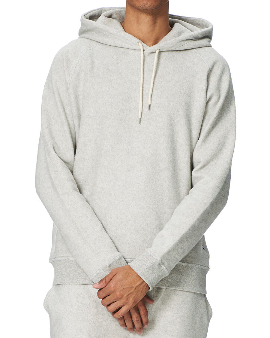 Heren | Truien | NN07 | Elliot Cotton Fleece Hood Light Grey