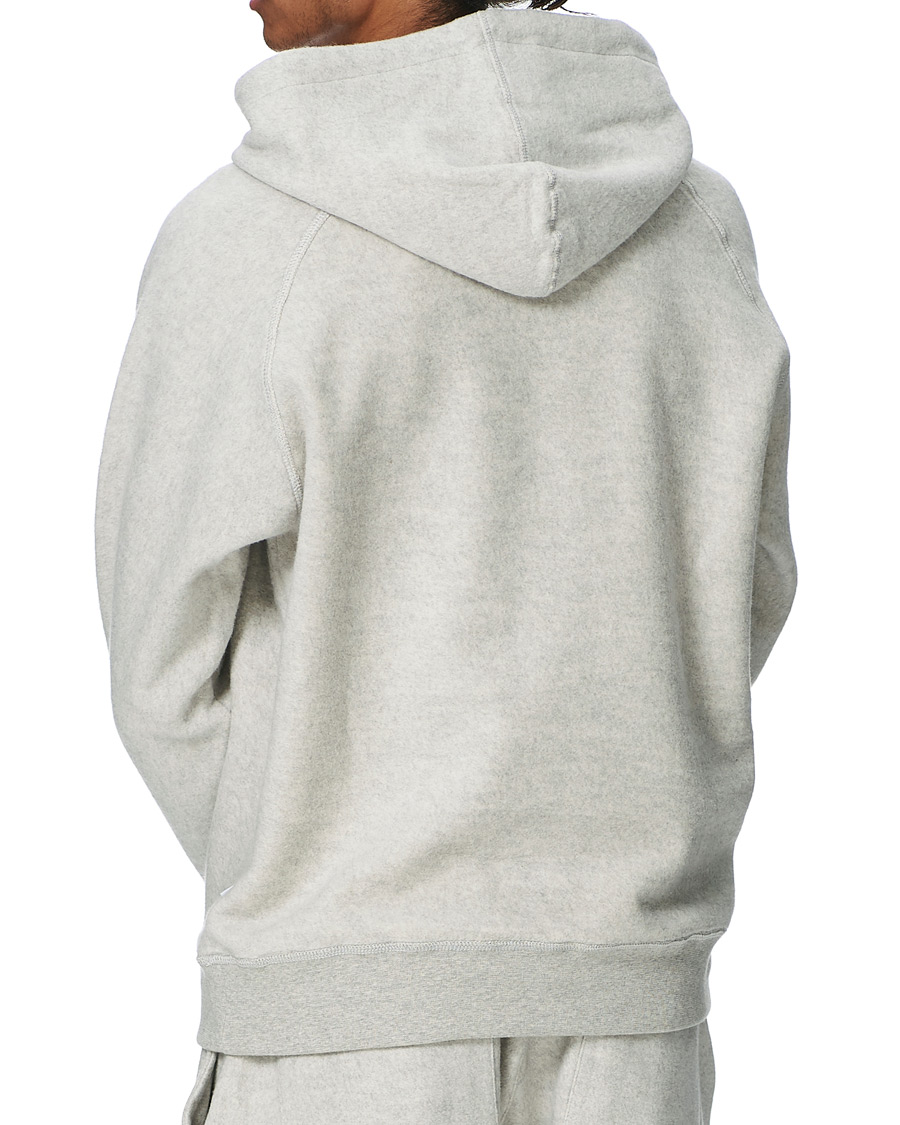 Heren | Truien | NN07 | Elliot Cotton Fleece Hood Light Grey