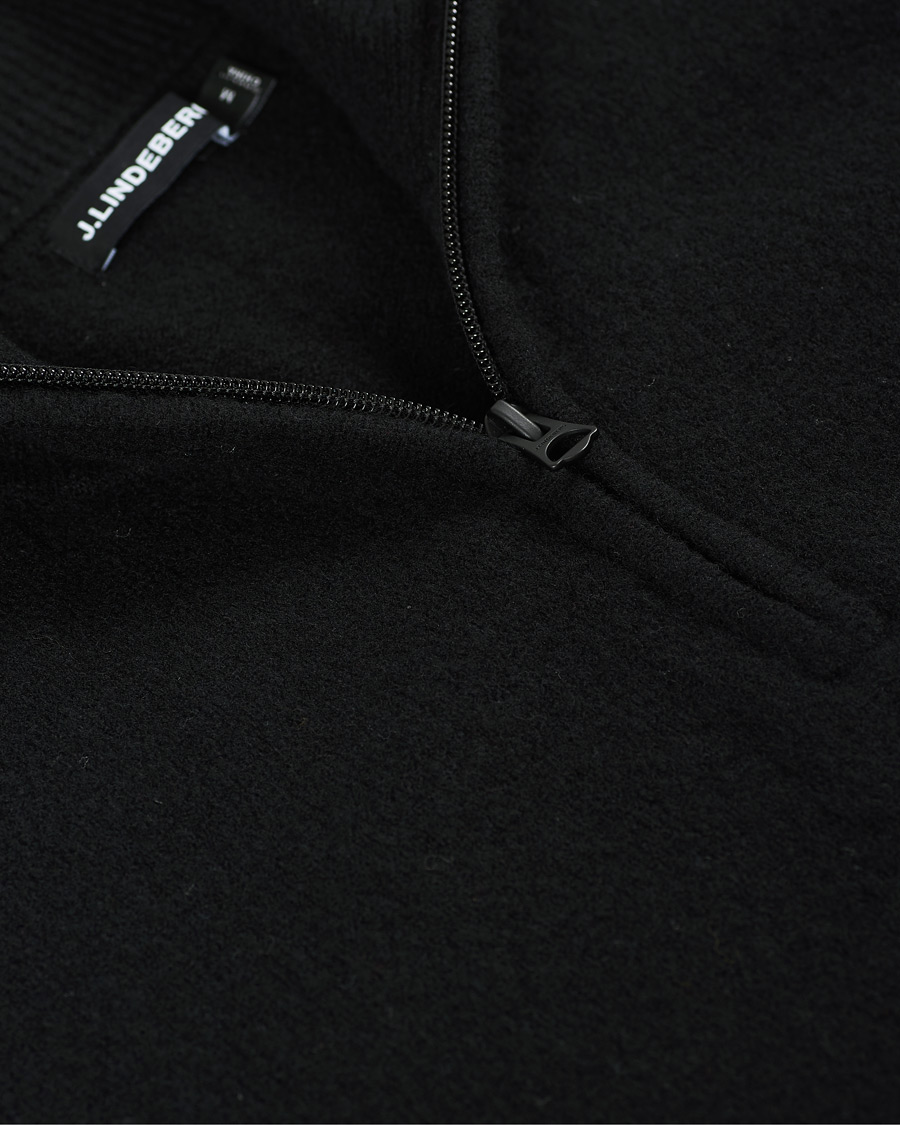 Homme | Pulls Et Tricots | J.Lindeberg | Cohen Yak Blend Quater Zip Black